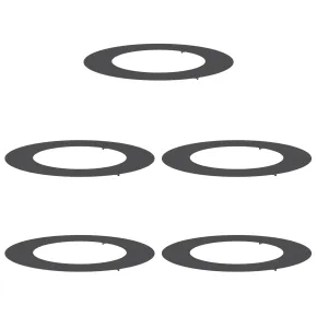 Ghiveci Plastic Negru Rotund pentru Interior/Exterior 2