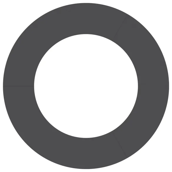 Ghiveci Plastic Negru Rotund pentru Interior/Exterior