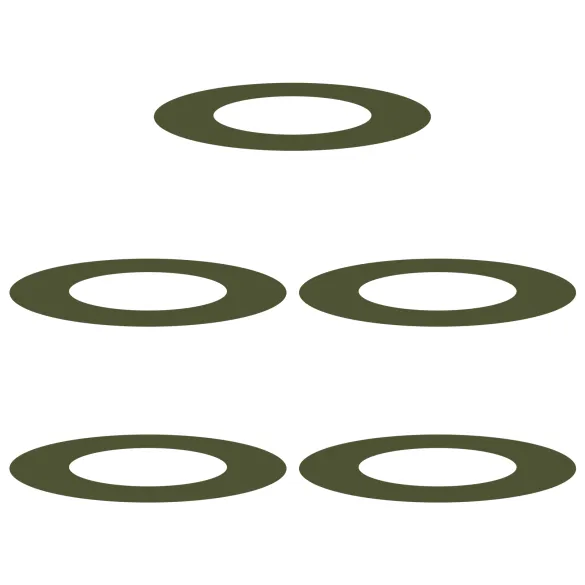 Ghiveci Ceramic Verde Olive Mare pentru Interior/Exterior