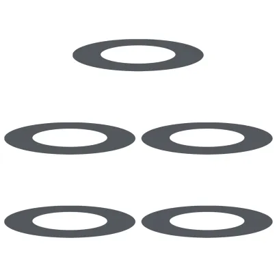 Set Ghivece Plastice Antracit - Rezistent Interior/Exterior