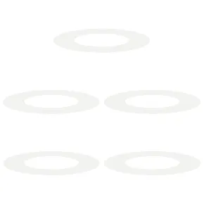 Ghiveci Plastic Alb pentru Interior/Exterior - 5 Bucăți 2