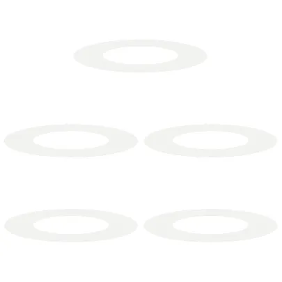 Ghiveci Plastic Alb pentru Interior/Exterior - 5 Bucăți