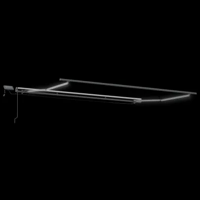 Marchiză Retractabilă Manuală cu LED Alb 500x350 cm