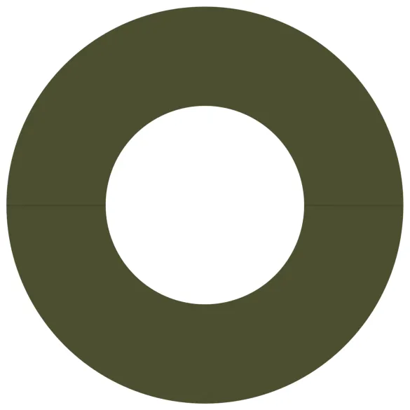 Ghiveci Verde Oliv Plastic pentru Interior/Exterior - 5 buc