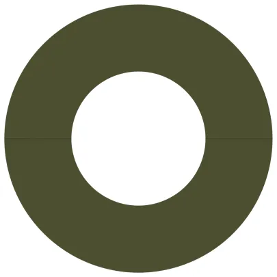 Ghiveci Verde Oliv Plastic pentru Interior/Exterior - 5 buc