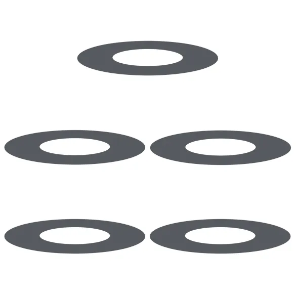 Ghiveci Rășină Antracit - Set 5 bucăți pentru Interior/Exterior