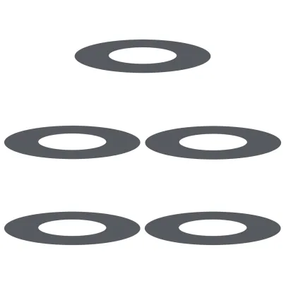 Ghiveci Rășină Antracit - Set 5 bucăți pentru Interior/Exterior