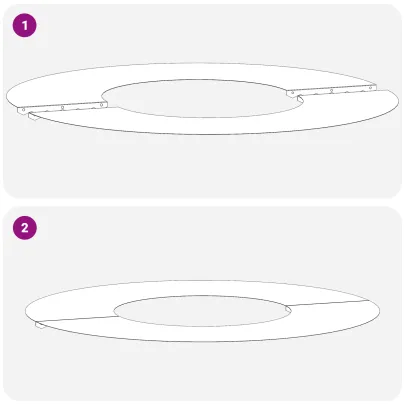 Ghiveci Rășină Antracit - Set 5 bucăți pentru Interior/Exterior