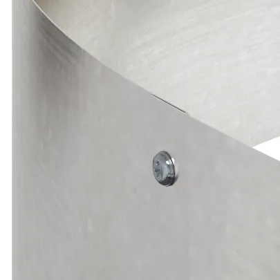 Ghiveci Metalic Mare Cilindric - Oțel Inoxidabil Durabil