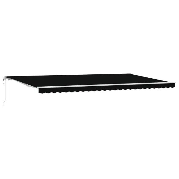 Marciză Automată Retractabilă 6x3.5m Negru | vidaXL