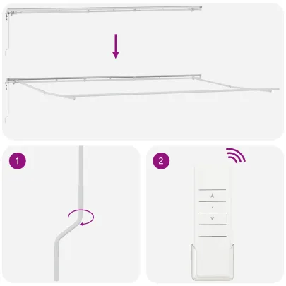 Marciză Automată Retractabilă 6x3.5m Negru | vidaXL