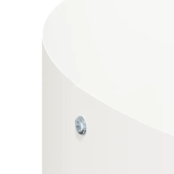 Set Ghivece Metalice Albe pentru Interior și Exterior