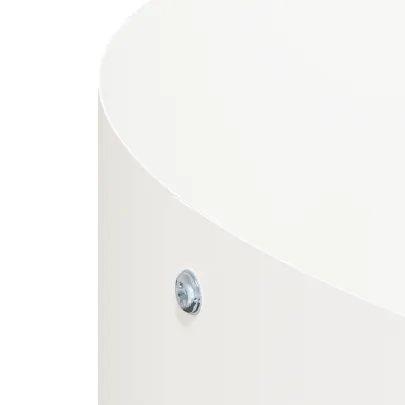 Set Ghivece Metalice Albe pentru Interior și Exterior