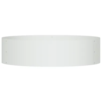 Set Ghivece Metalice Albe Modern - 5 Bucăți, 120L