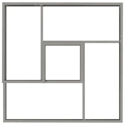 Ghiveci Oțel Inoxidabil 80x80x50 cm - Interior/Exterior