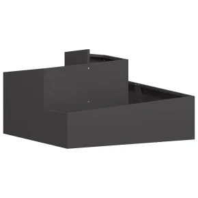 Ghiveci Metalic Negru 80x80x50 cm - Rezistent la UV 2