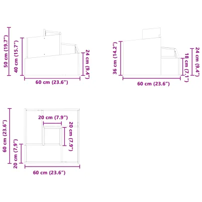 Ghiveci Plastic Alb Cubic Decorativ Interior/Exterior