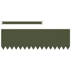Margini Gazon Metalice Oliv - 10 bucăți - 100x30cm 2