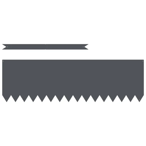 Margini de gazon din oțel antracit | Delimitare grădină