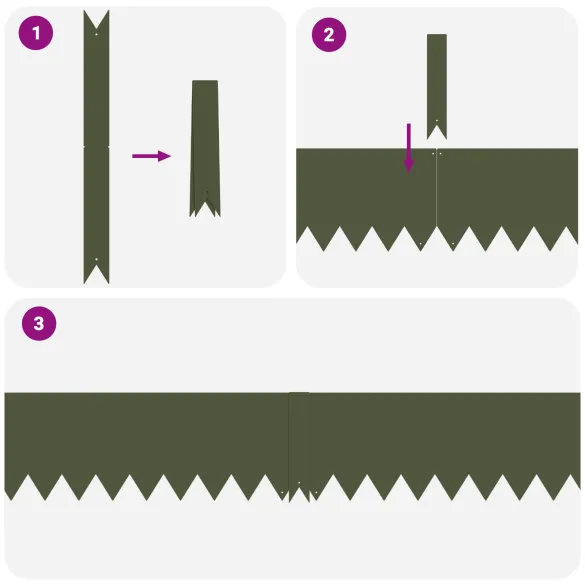 Margini Gazon Plastic Oliv | Delimitare Gradina Rezistenta