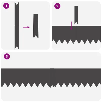 Margini Gazon Oțel Negru | 10 bucăți | Rezistență UV