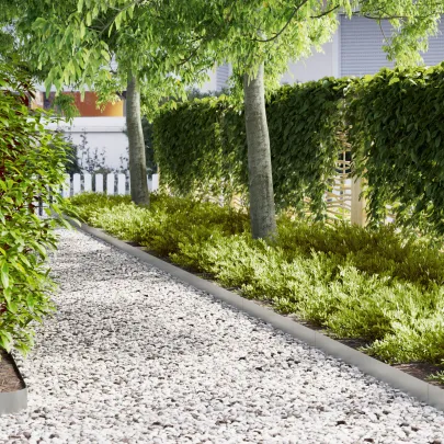 Margini de gazon zincat | 50 buc | Rezistent la intemperii