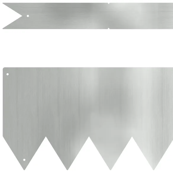 Margini Gazon Oțel Zincat - 30 buc - Livrare Gratuită