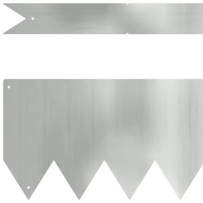 Margini Gazon Zincat - 20 bucăți - Delimitare Grădină