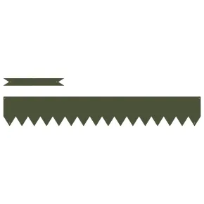 Margini Gazon Plastic Oliv | 50 Bucăți | Delimitare Grădină 2