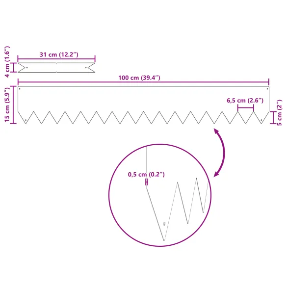 Margini de gazon oliv | Set 10 bucăți | Livrare gratuită
