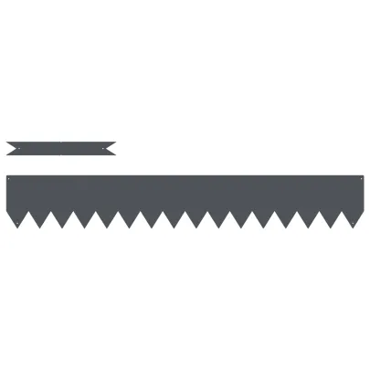 Margini de Gazon Oțel Antracit - 10 bucăți - Gratis Livrare