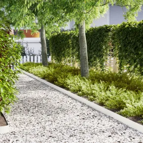 Margini Gazon Alb | 30 bucăți | Rezistente la UV