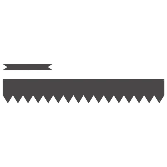 Margini de gazon negre | 20 bucăți | Oțel | Livrare Gratuită