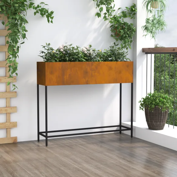 Jardinieră Ridicată Oțel Corten - Grădină & Balcon