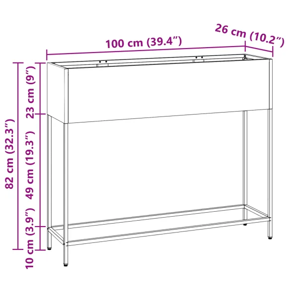 Jardinieră Ridicată Oțel Inoxidabil - Grădină & Balcon