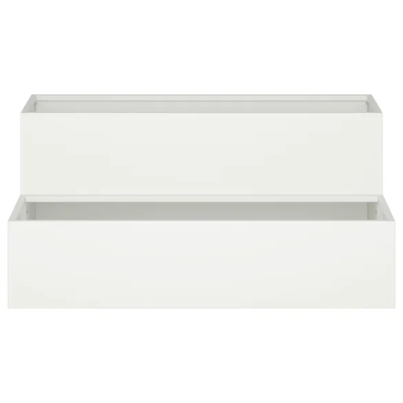 Ghiveci Grădină Pe Două Niveluri Alb Plastic | Livrare Gratuită