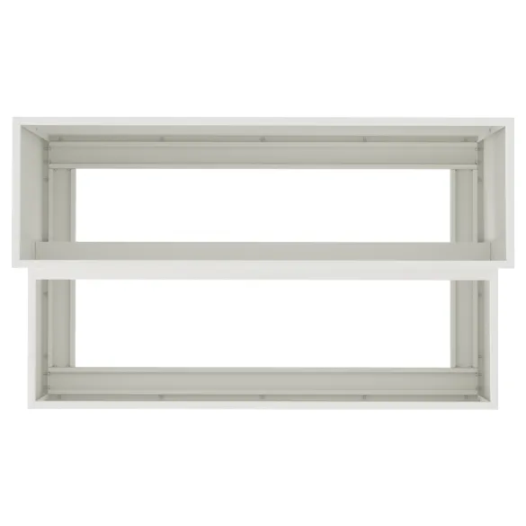 Ghiveci Grădină Pe Două Niveluri Alb Plastic | Livrare Gratuită