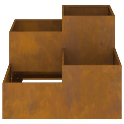 Jardinieră Oțel Corten 100x100 cm - Livrare Gratuită