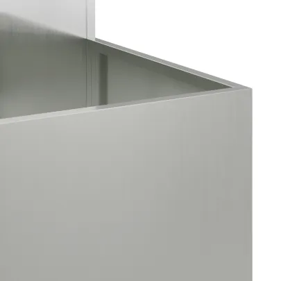 Jardinieră Metalică Grădină 80x80x60 cm - Oțel Zincat