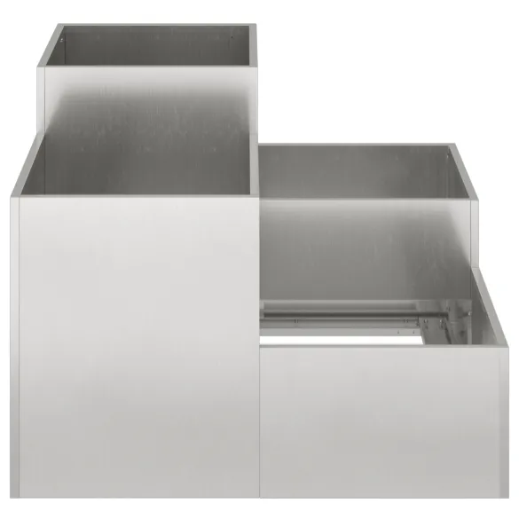 Jardinieră Grădină Oțel Inoxidabil 80x80x60 cm | Livrare Gratuită