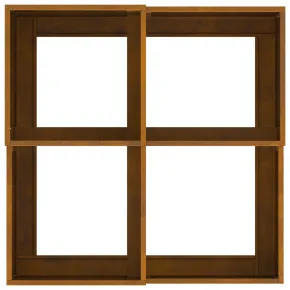 Jardinieră Oțel Corten 100x100x48 cm | Livrare Gratuită 2