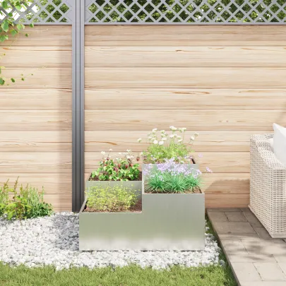 Jardinieră Oțel Zincat 100x100 cm - Livrare Gratuită