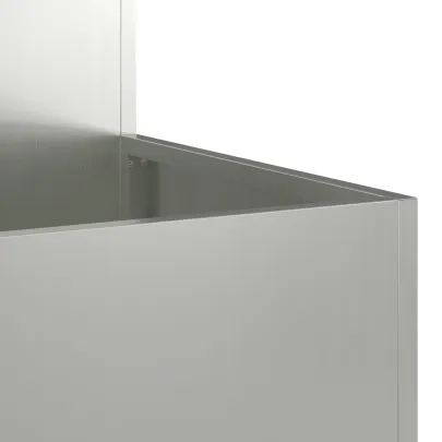 Jardinieră Oțel Zincat 100x100 cm - Livrare Gratuită