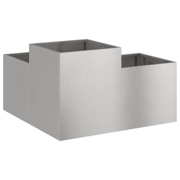 Jardinieră Grădină Oțel Inoxidabil 100x100x48 cm - Livrare Gratuită