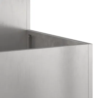 Jardinieră Grădină Oțel Inoxidabil 100x100x48 cm - Livrare Gratuită