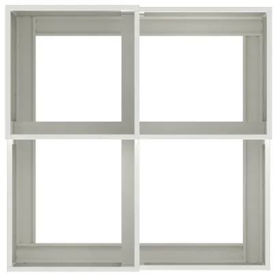 Jardinieră Albă Oțel 100x100 cm - Livrare Gratuită