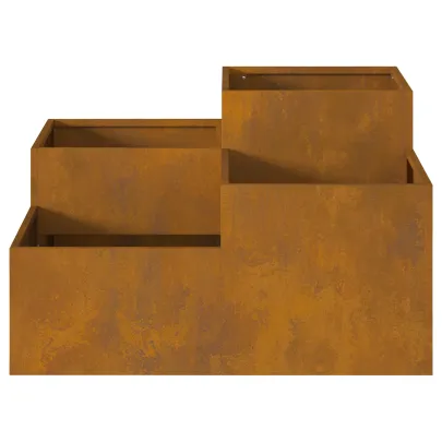 Jardinieră Oțel Corten 80x80x48 cm - Livrare Gratuită