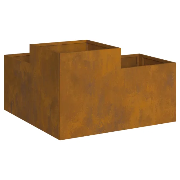 Jardinieră Oțel Corten 80x80x48 cm - Livrare Gratuită