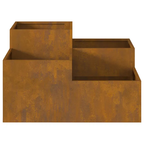 Jardinieră Oțel Corten 80x80x48 cm - Livrare Gratuită