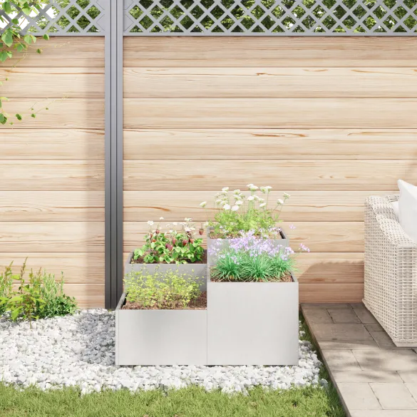 Jardinieră Oțel Inoxidabil 80x80x48 cm - Livrare Gratuită